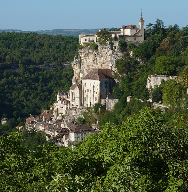 lâu đài, thành phố Rocamadour, Pháp