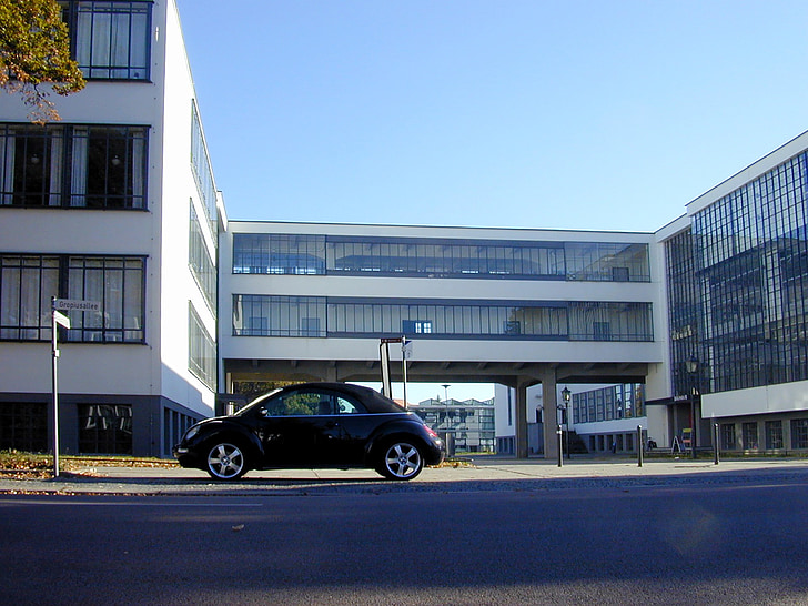 «Баухауз», «Баухауз» здание, Dessau, Gropius, современные, Германия, стекло передней