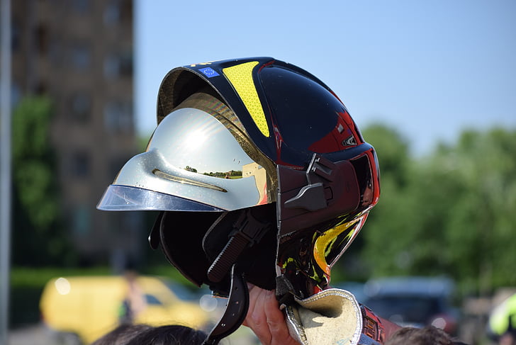 brandmænd, hjelm, visir, Sport, Sports race, konkurrence, motorcykel