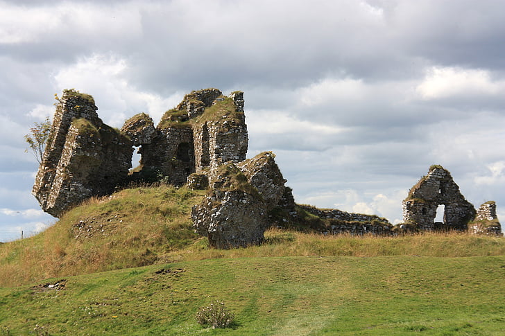 ruin, Clonmacnoise castle, dokumentere, Norge, Athlone, UNESCO, historie