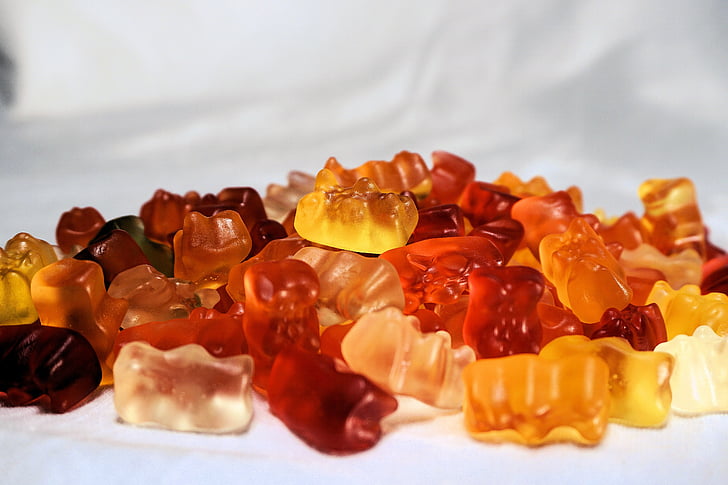 gummibärchen, colorful, sweet, gummi bears, gelatin, nibble, delicious