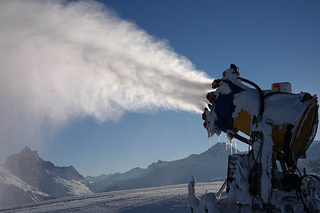 snow cannon, nozzle, spray, snow, snow making system, snow guns, artificial snow making