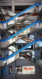eskalator, Bangkok, Thailand, Pusat perbelanjaan, kota besar, arsitektur