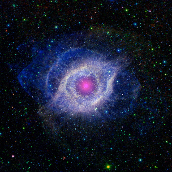 helix nebula, ngc 7293, space, cosmos, planetary nebula, nasa, universe