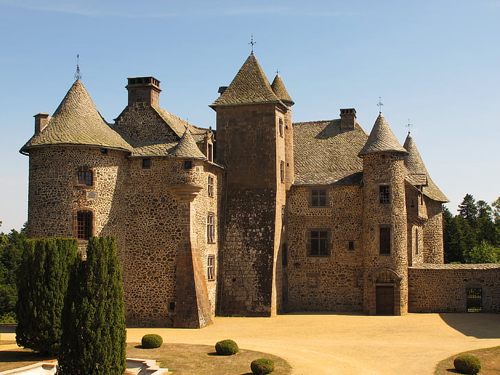 Castle, Prantsusmaa, 13., 17., cordès, Orcival, renessanss