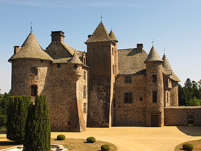 Castle, Prancis, 13, 17, cordès, Orcival, Renaissance
