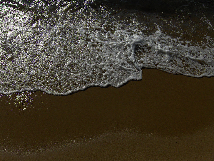Beira mar, litoral, persoană stăpânită de mânie, nisip, plajă, spuma