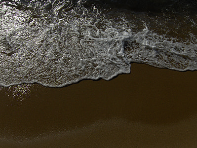 Beira mar, litoral, persoană stăpânită de mânie, nisip, plajă, spuma