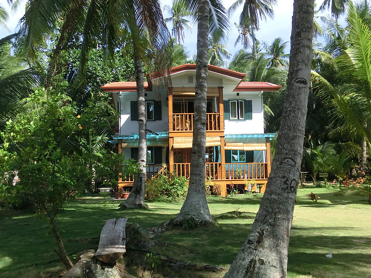 mājas, Filipīnas, palmas