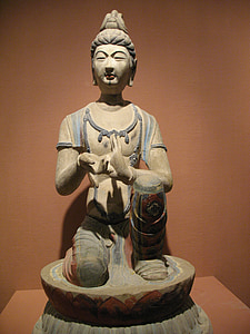 佛教, 敦煌, 雕像, 展览, 艺术画廊