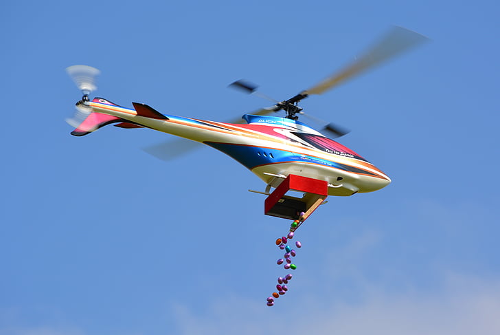elicopter, oua de paste, Paste, cădere, zbor, aer, vehicul aerian