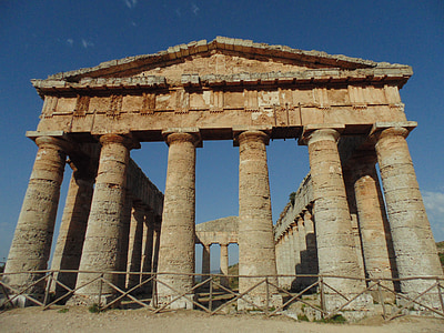 Храм, Magna grecia, стовпці, небо, Сицилія, Історія, Колонади