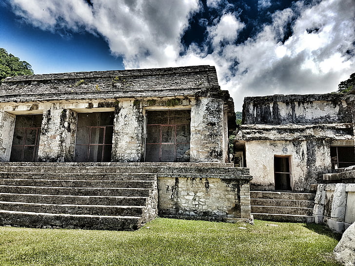 Palenque, Πυραμίδα, αρχιτεκτονική, prehispanic, Μεξικό
