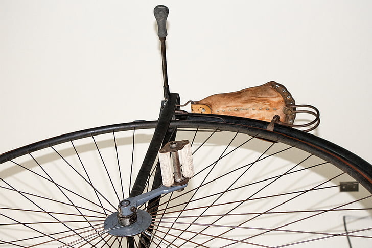 bicicleta, roda grande, vintage, pedal, grande, desporto, ciclo de