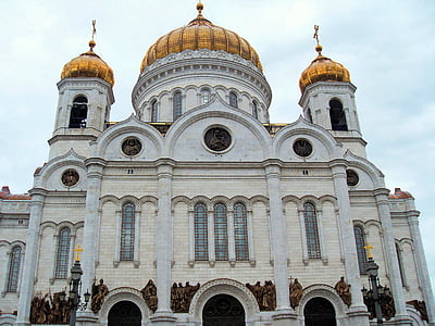 Rusko, Moskva, Cathedral, st saviour, veža, žiarovky, dome