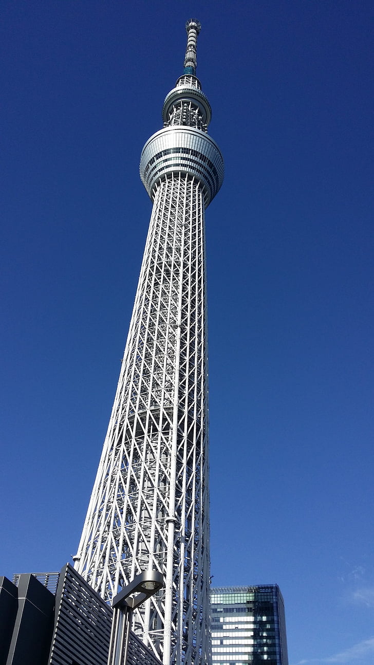 Wieża, Tokyo, Japonia, Architektura, Tall - wysoka, Drapacz chmur, zbudowana konstrukcja