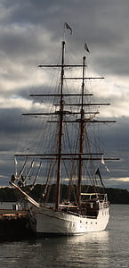 Norvegia, Oslo, porta, Marina, nave a vela