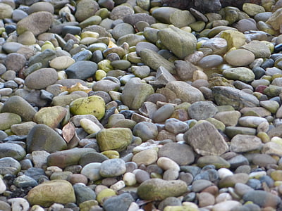 pedres, roques, còdols, gris, gris, dur, sòlid