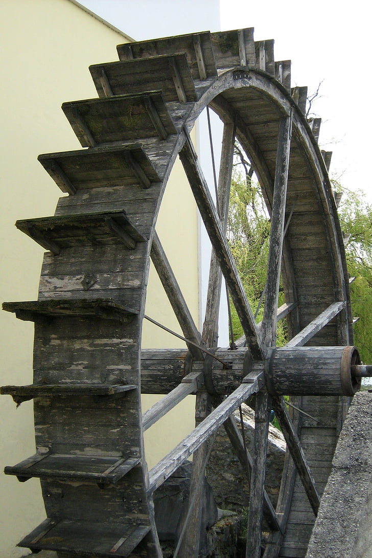 water mill, tapolca, mill wheel