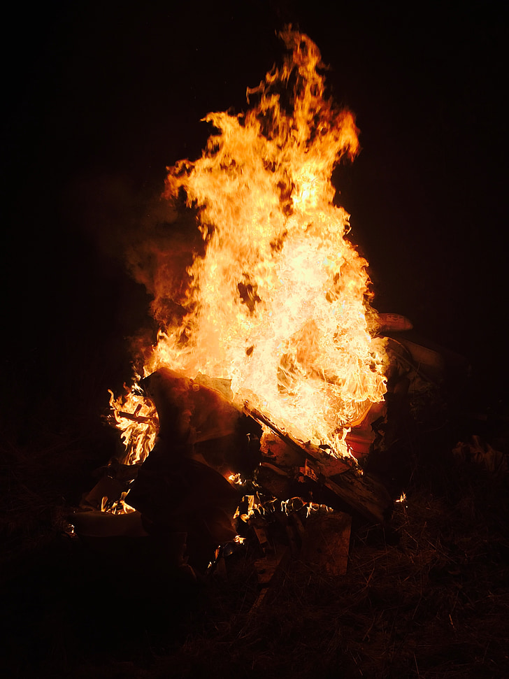 oheň, Bonfire, Blaze