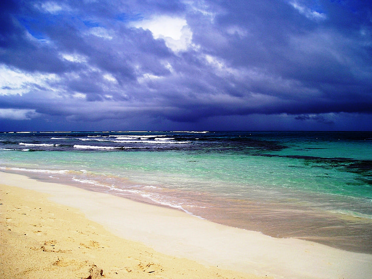Beach, Flamenco, Puerto Rico, homok, víz, tenger, trópusi