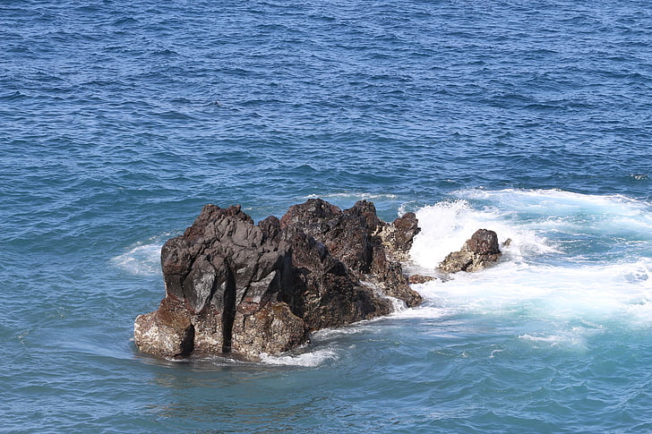 rocha, pulverizador, surf, inchar, Tenerife, mar, oceano
