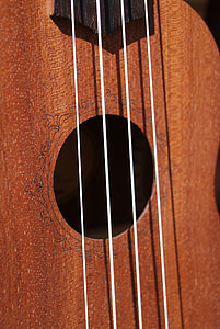 stringhe, ukulele, musica, Cava, legno, strumento, hawaiano
