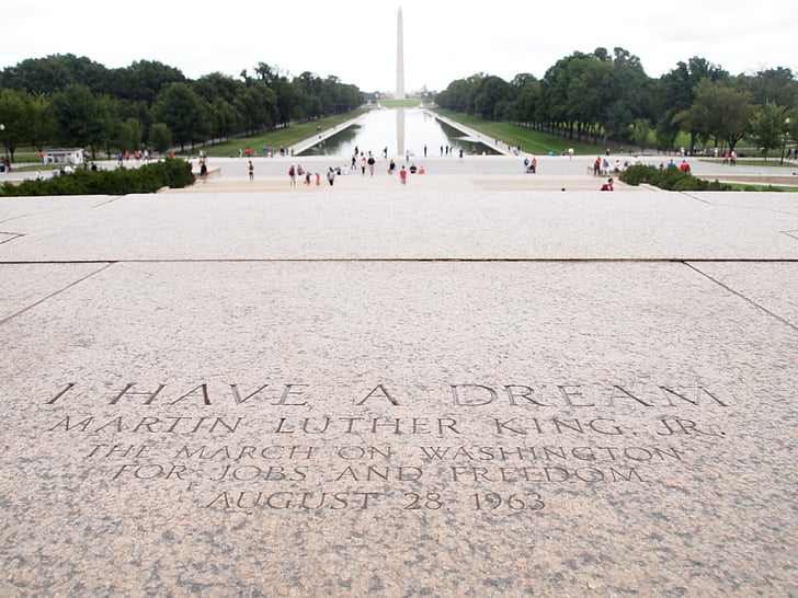 Martí Luter, Washington, Jo tinc un somni, punt de referència, Regne, Amèrica, democràcia