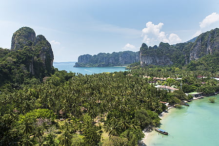 Railay įlankos, Krabi Tailandas, Tajų, Tailandas, kelionės, paplūdimys, jūra