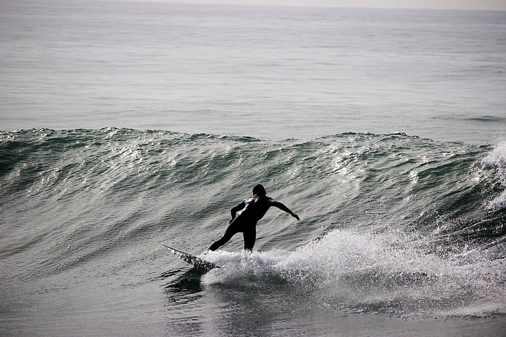 oceana, surfer, vode, sportski, ljeto, daska za surfanje, zabava