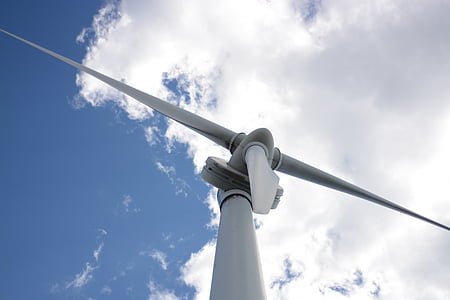 turbin angin, energi, kekuatan, listrik, langit, turbin, lingkungan