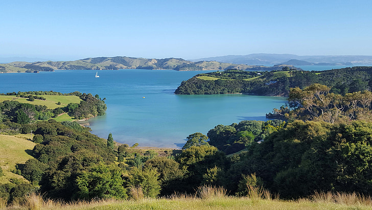 Új-Zéland, természet és a táj, tenger, Waiheke island