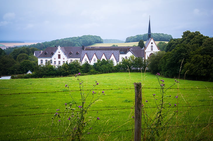 kloostri, Abbey, kirik, mariawald, Eifel, trappists, religioon