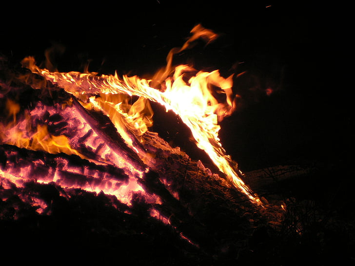 solstice, fire, embers