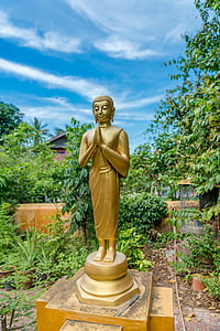 buddha statue, temple, sculpture