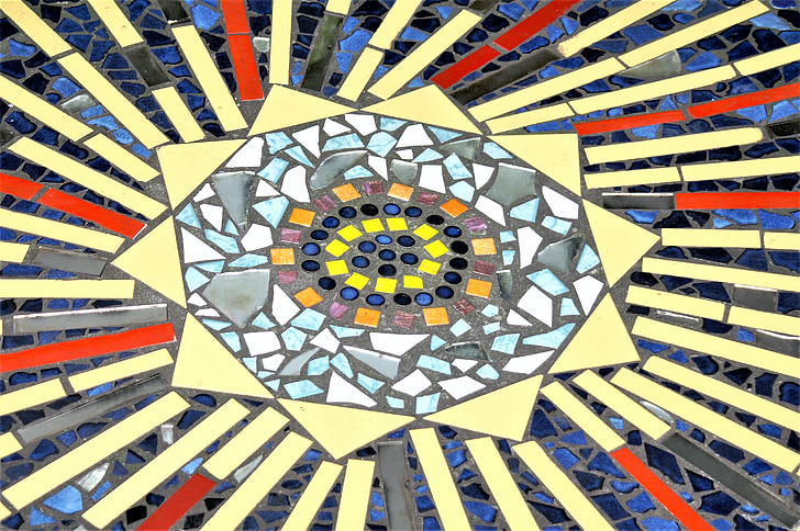 mosaic, steinchen, art, piecing together, craft, pattern, abstract