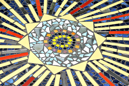 mosaico de, Steinchen, arte, Piecing juntos, arte, patrón de, Resumen