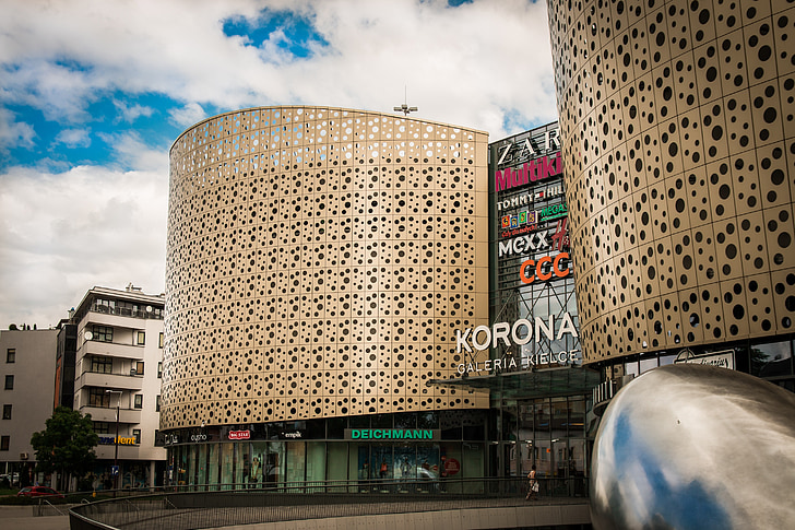 Architektur, Shopping-mall, Shop, Einkaufen, Kielce, Krone, Polen