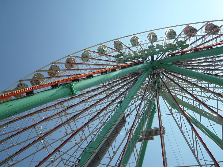 Jupiter, grande roue, Ride, juste, festival folklorique, marché de l’année, Parc d’attractions