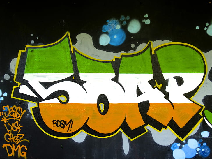 Graffiti, màu sắc, đầy màu sắc, Trang trí, phun, nghệ thuật, sáng tạo