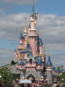 eurodisney, castle, fairy tale