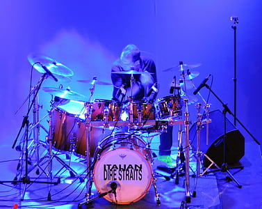 drummer, dire straits, drums, italy, music, percussion, concert
