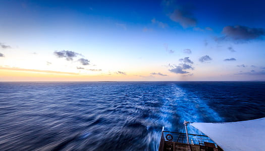 Foto, Océano, azul, cielo, naturaleza, agua, mar