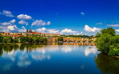 Прага, Чешка република, град, градски, архитектура, забележителност, исторически