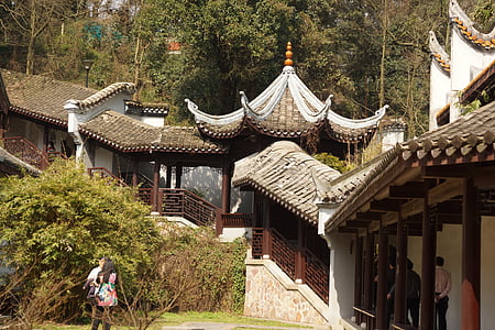 China, arquitectura antigua, Universidad de Hunan, la Academia de yuelu