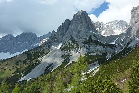 kalnų, didžiausia, sniego, pavasarį, didelis, Alpin, Alpės