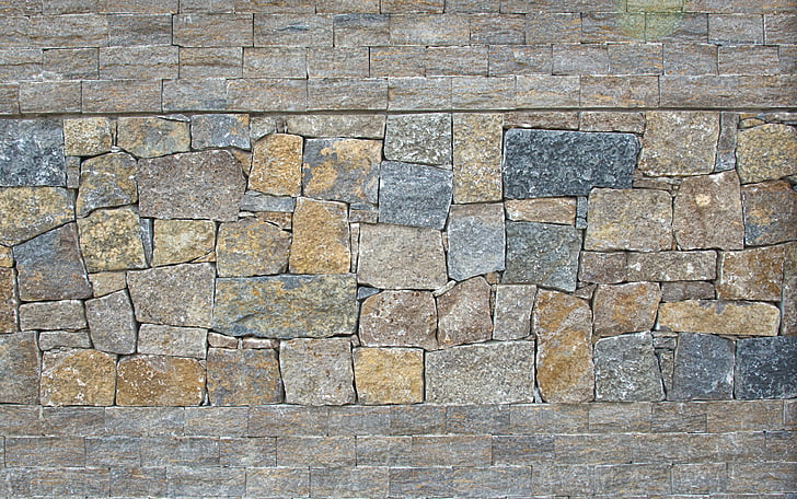 Зидария, каменна стена, стена, камъни, тухли, структура, тухлена стена