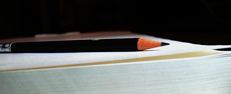 ดินสอ, ดินสอกราไฟท์, ปล่อยให้, วาด, ชี้, ปากกา, อุปกรณ์เสริมสำหรับเขียน