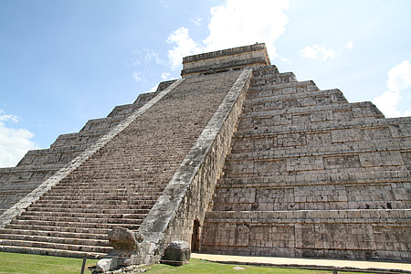 pyramide, Mexico, ruinerne af den, mayaerne, aztekerne, arkæologi, oldtiden