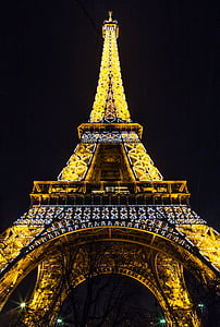 dno, Widok, Eiffel, Wieża, Architektura, budynek, infrastruktury